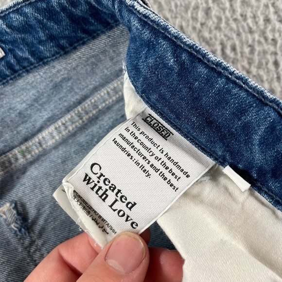 Closed Jeans Organic Cotton Women's Size 28 Candiani Blue Denim Handmade Italy - Picture 6 of 16